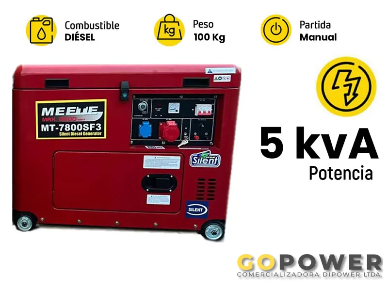 Generador diésel de 5 kva trifásico